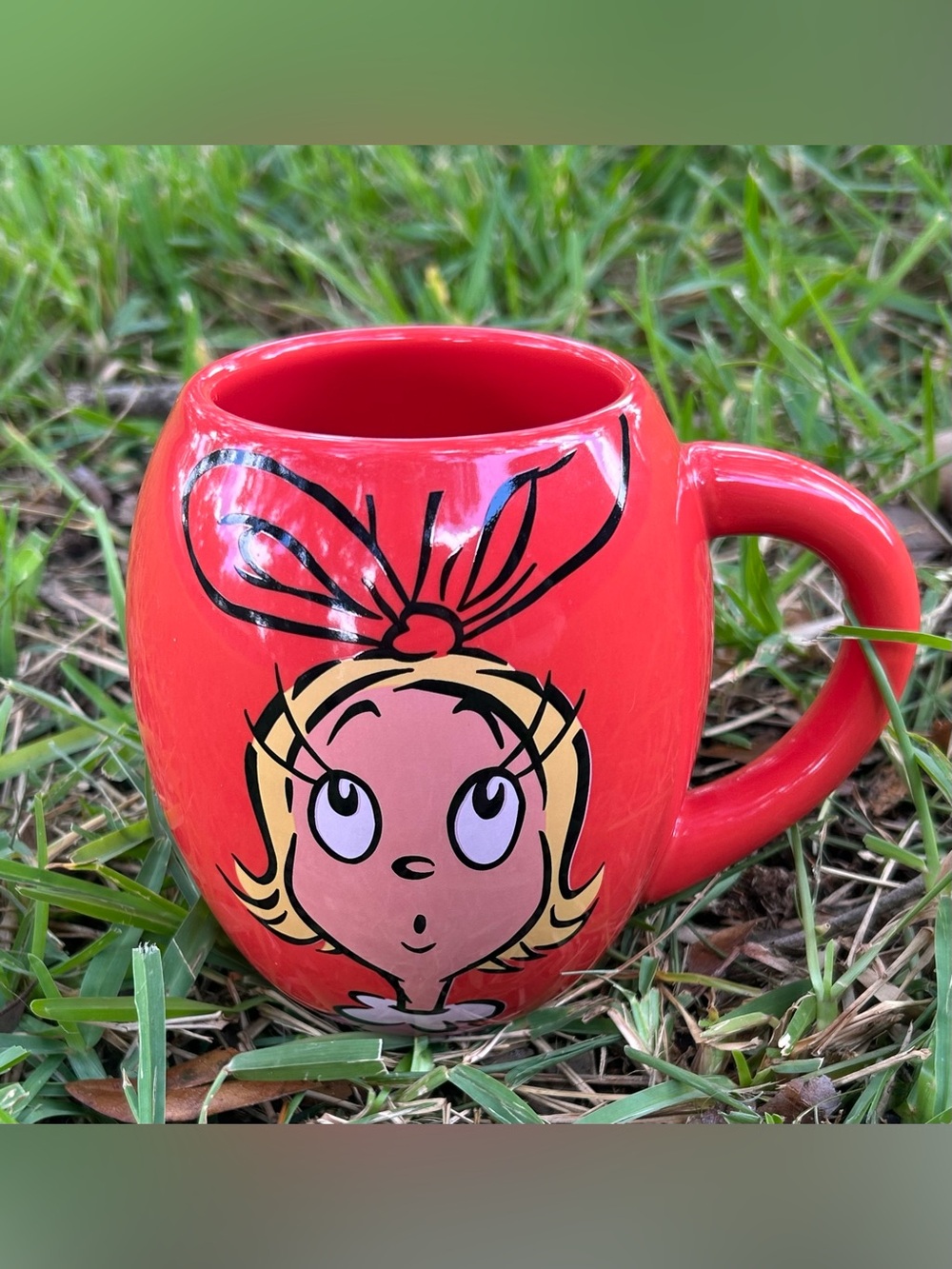 Dr. Seuss Red Cindy Lou Character Mug
